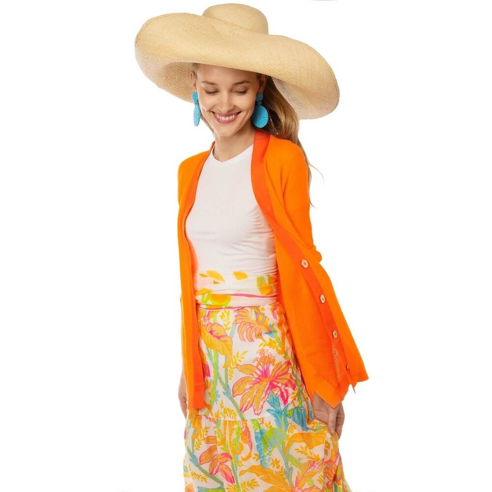 Gretchen Scott Designs Orange Cardigan